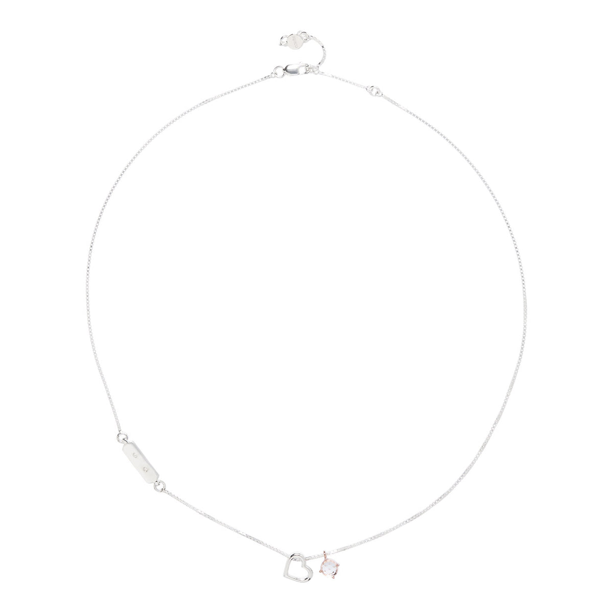HEART TO HEART NECK - Silver