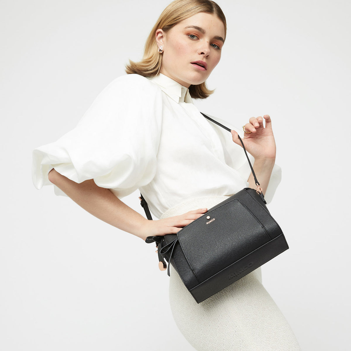 Sublime Midi Hip Bag - Black Rose Gold