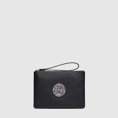 Bliss Medium Pouch - Black Rose Gold