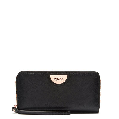 SENTIMENT EXTRA LARGE WALLET - Black Rose Gold
