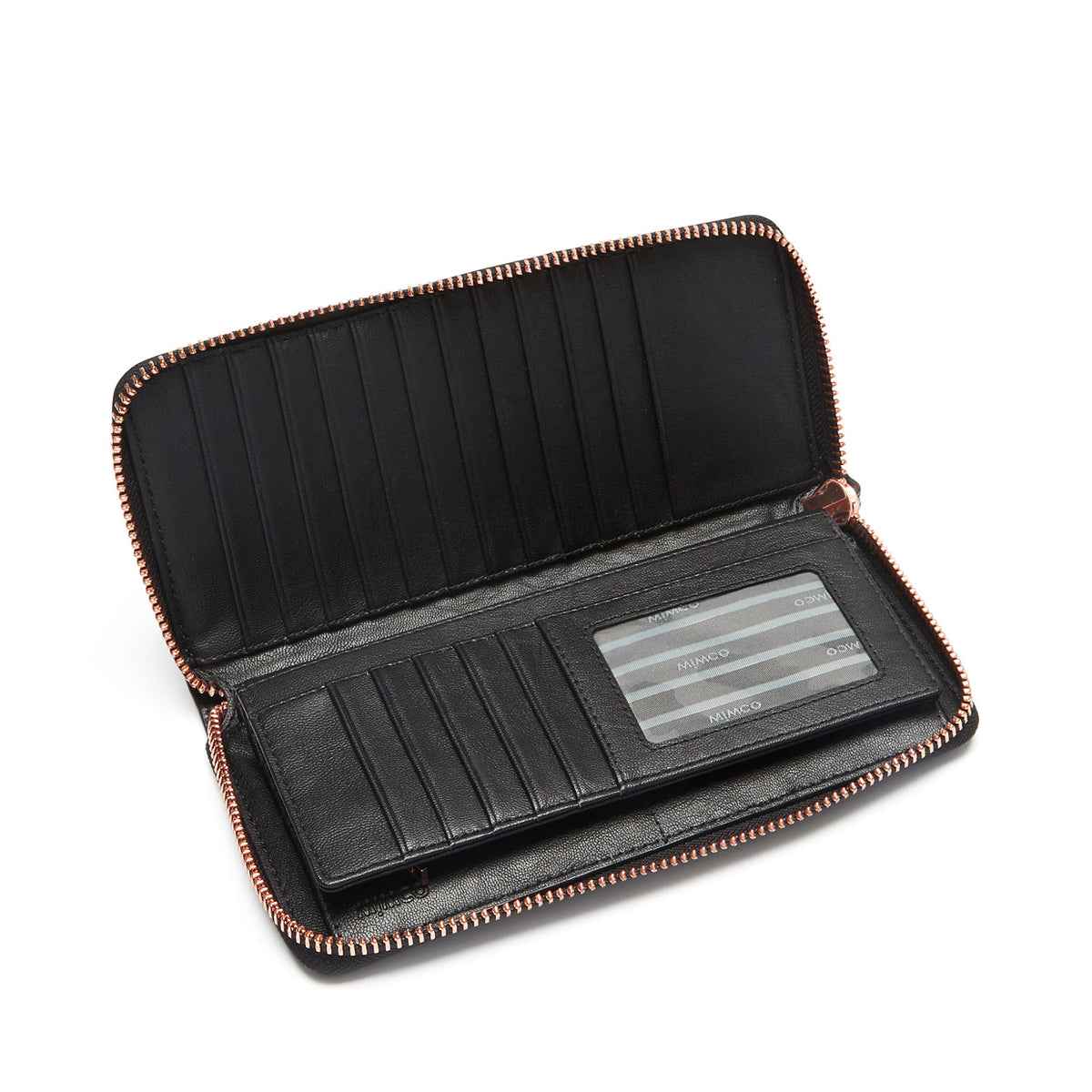 SENTIMENT EXTRA LARGE WALLET - Black Rose Gold