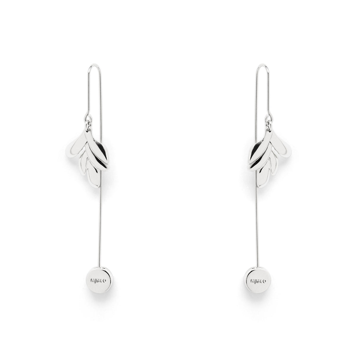 BLOOM HOOK EARRINGS - Silver