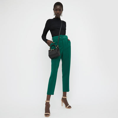 FLIP SIDE FLAPOVER HIP BAG - Black Rose Gold