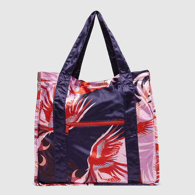 LUCY PACKABLE TOTE - BLAZE PRINT
