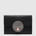 TURNLOCK EXTRA LARGE WALLET - Black Gunmetal