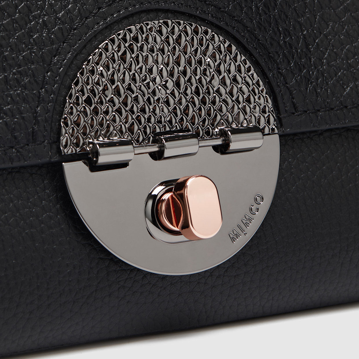 TURNLOCK EXTRA LARGE WALLET - Black Gunmetal