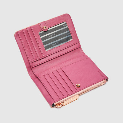 BLISS PETITE FOLD WALLET - Coral