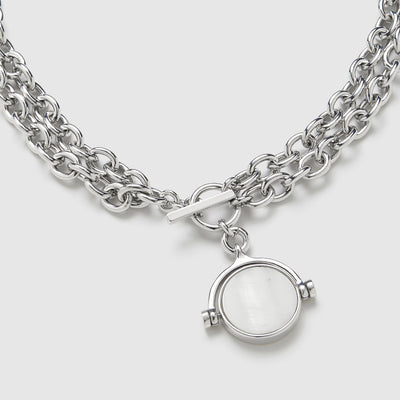 Flipside Pendant - Pearl