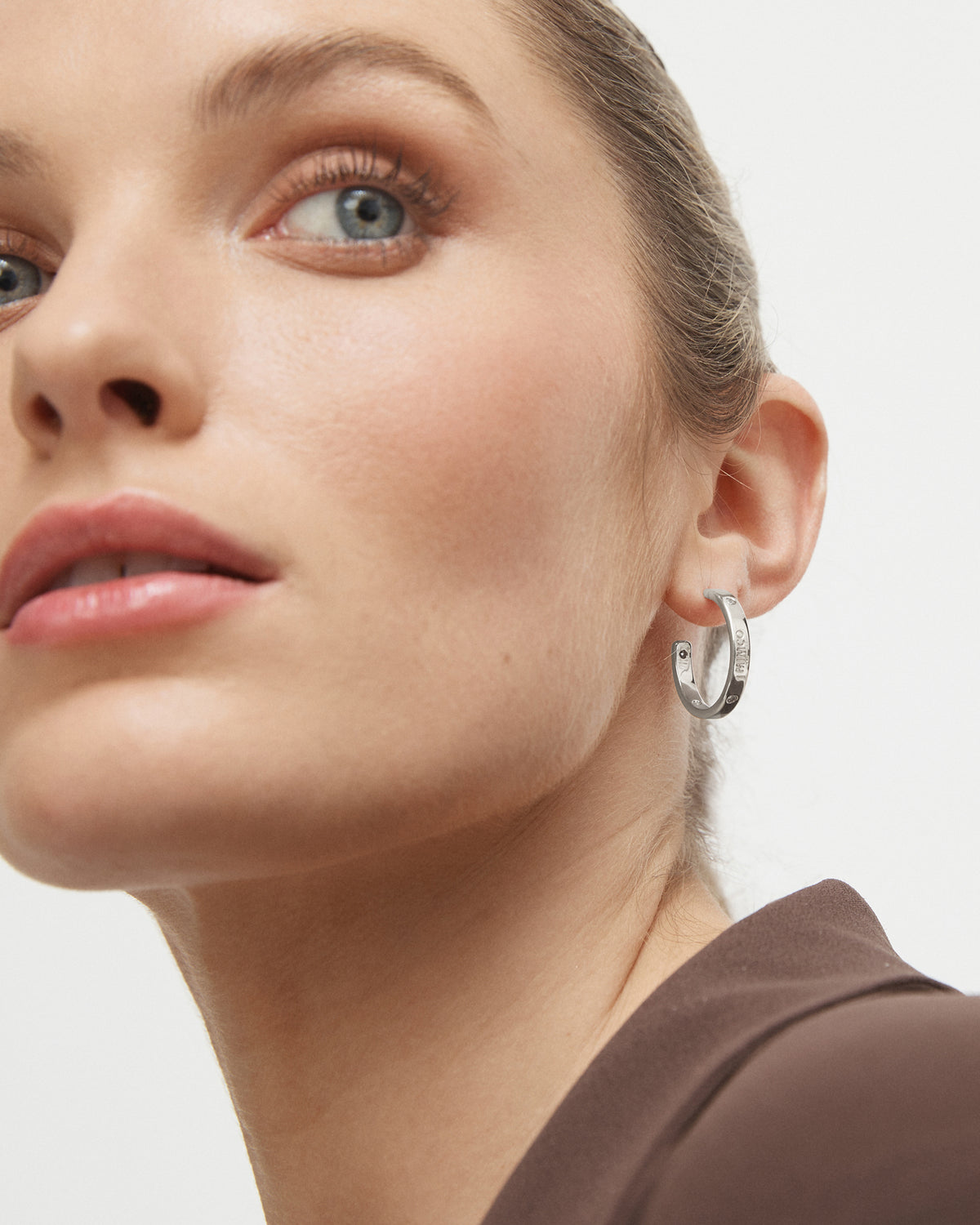 Lucent Hoop Earrings - Silver