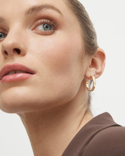 Lucent Hoop Earrings - Gold