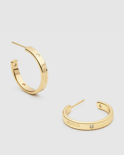 Lucent Hoop Earrings - Gold