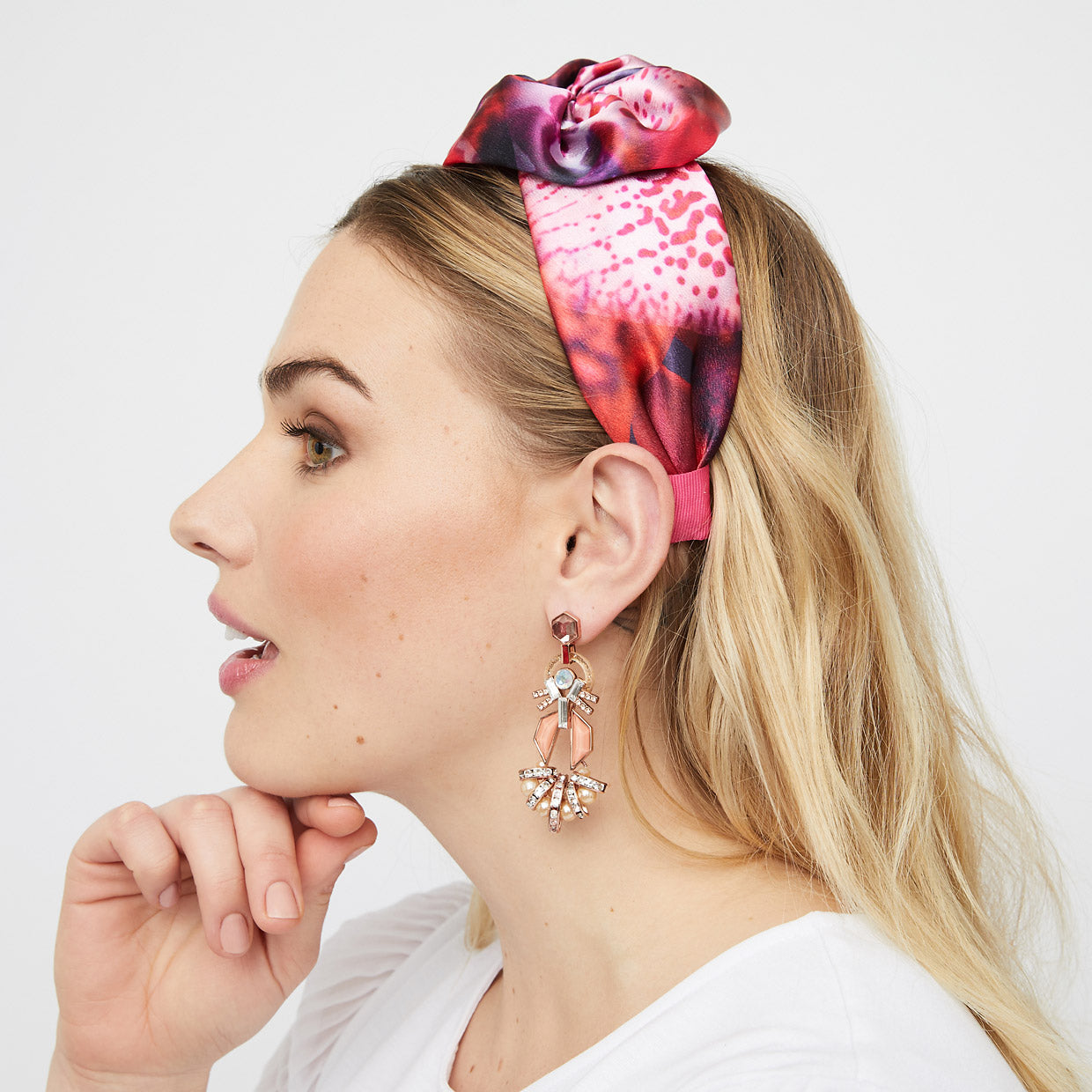 Calla Headband - Raspberry Pink