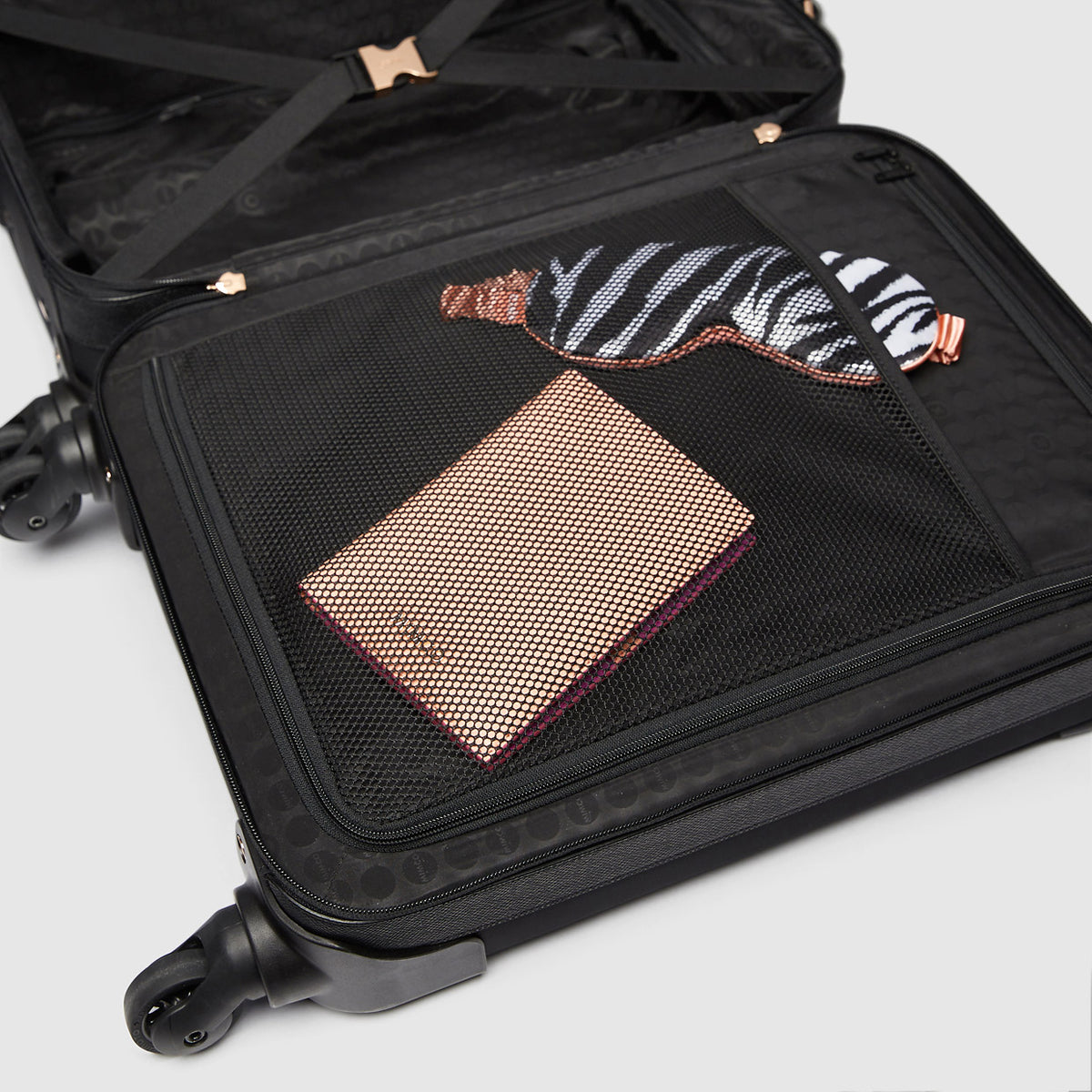 VISTA SUITCASE - Black Rose Gold