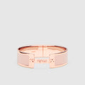 STATIC WIDE HINGED BANGLE - Porcelain