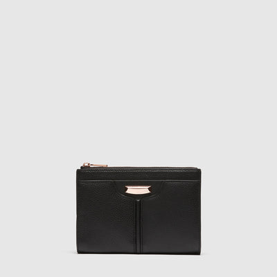 Everly Medium Pouch - Black Rose Gold