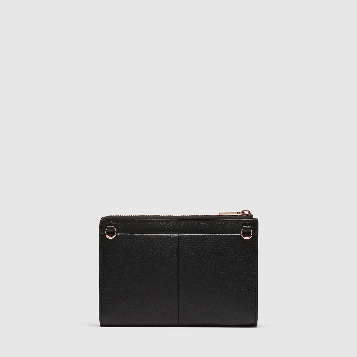 Everly Medium Pouch - Black Rose Gold
