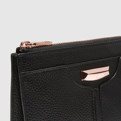 Everly Medium Pouch - Black Rose Gold