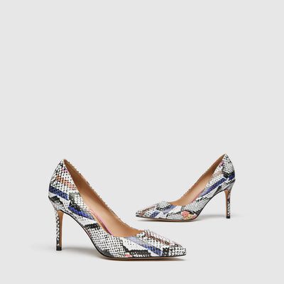 CARVE PUMP HEELS - Snake Print