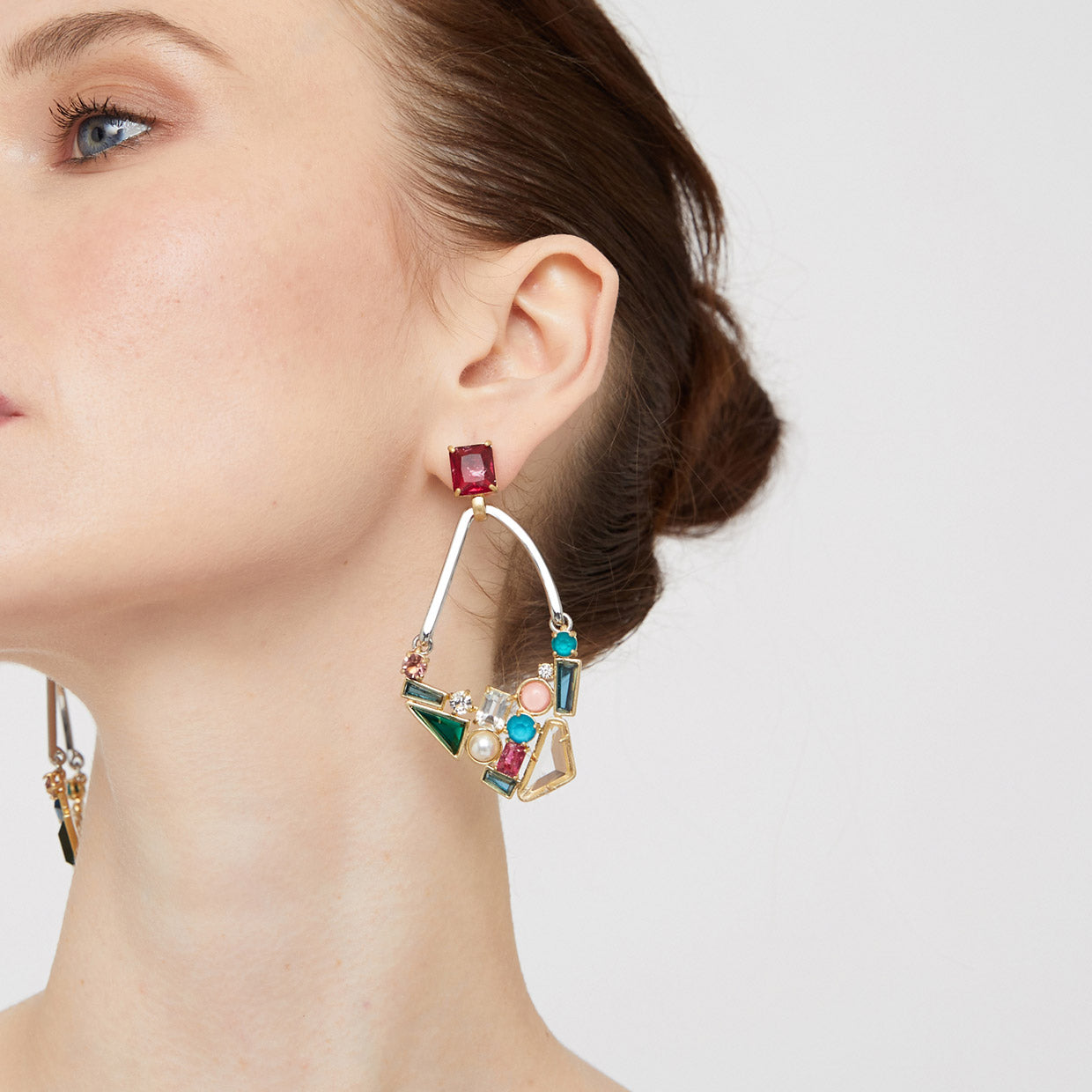 Art Groupie Drop Earrings - Multicolour
