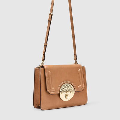 Turnlock Sling Bag - Caramel