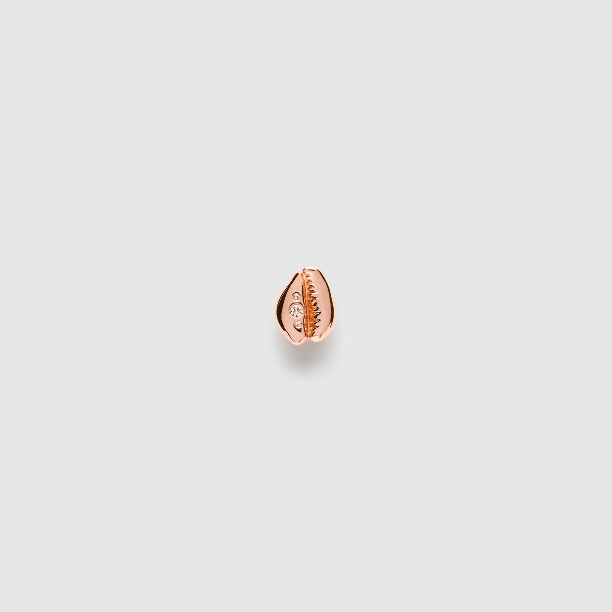 COWRY SINGLE STUD EARRING - Rose Gold