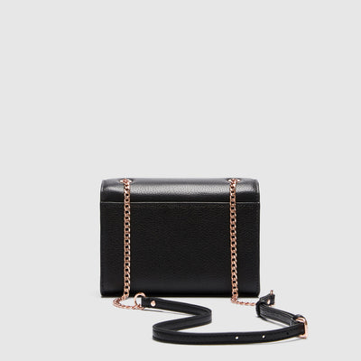 D-VINE SMALL CROSS BODY BAG - Black Rose Gold