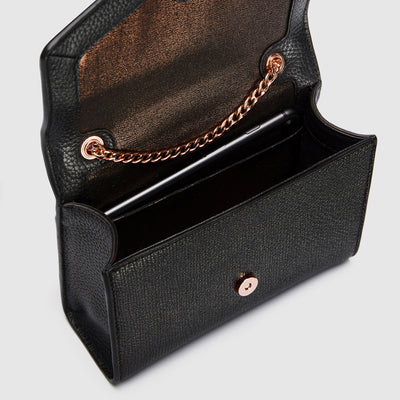D-VINE SMALL CROSS BODY BAG - Black Rose Gold