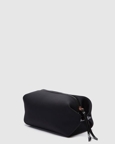 Serenity Large Cosmetic Bag - Black Rose Gold