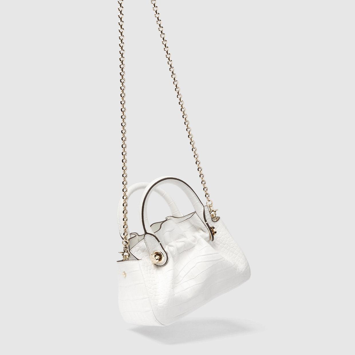 Bloom Micro Tote Bag - White