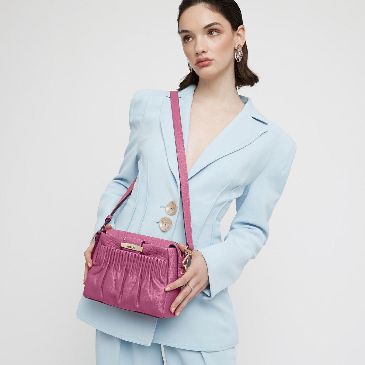 vivid cross body bag - Faded Pink