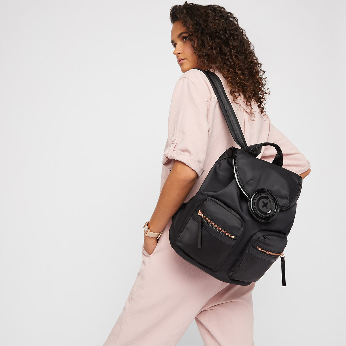 Super-Cycle Backpack - Black Rose Gold