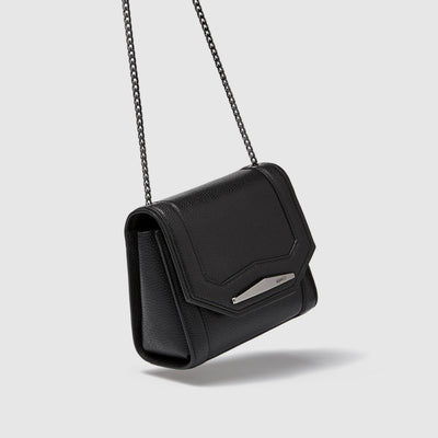 majesty evening bag - Black Gunmetal