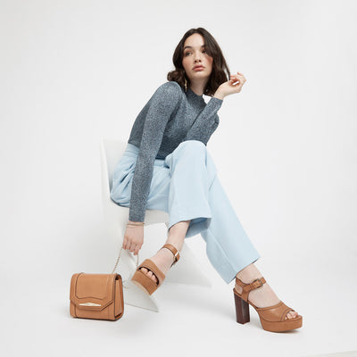 majesty evening bag - Caramel