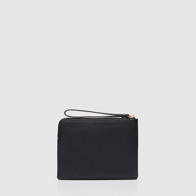 Mim Medium Pouch - Black Rose Gold