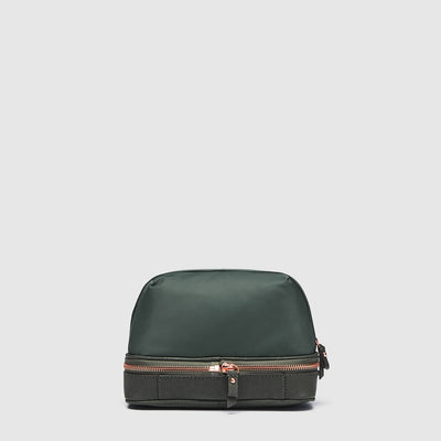 vista brush small cosmetic case - Tarragon