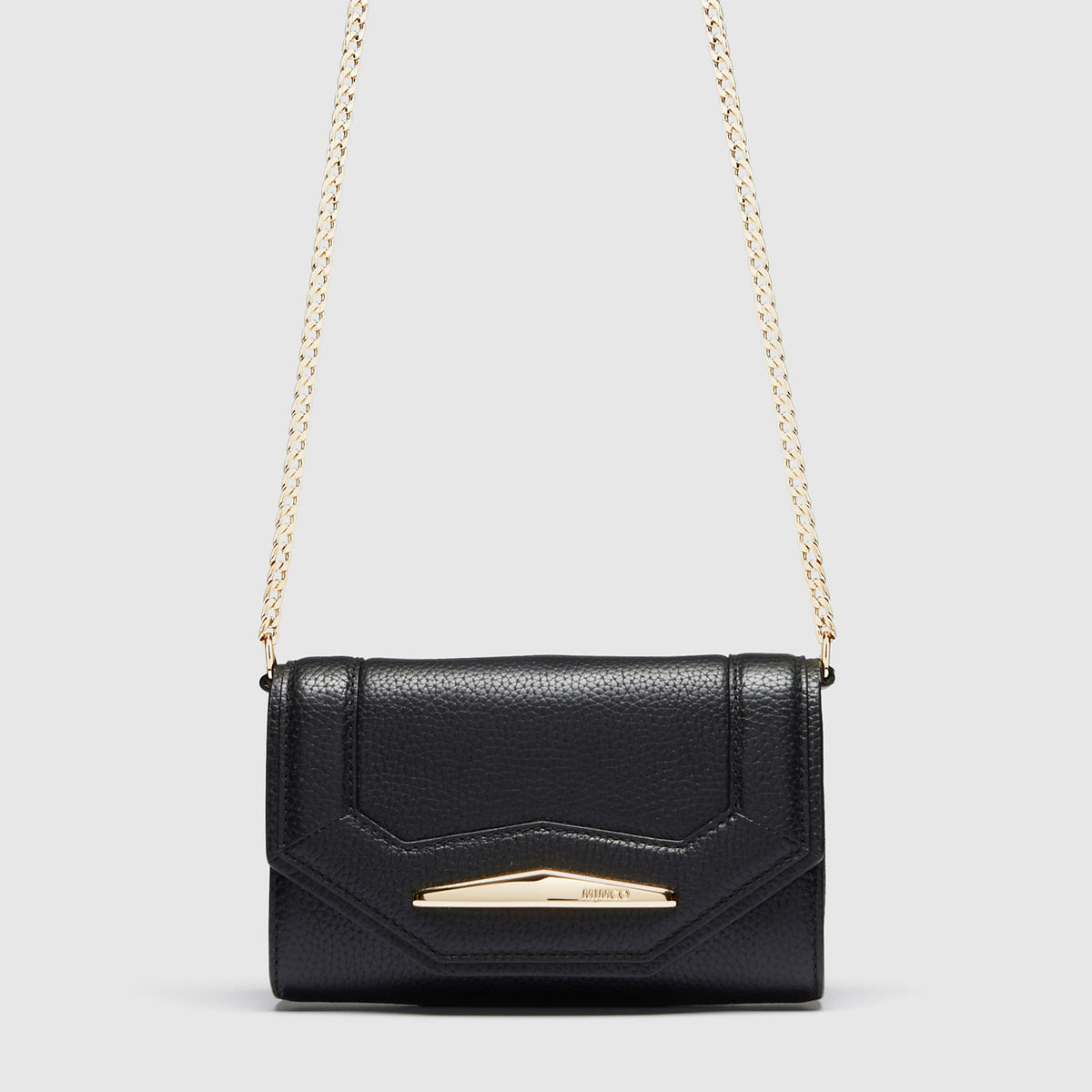 Majesty Cross Body Wallet - Black Light Gold