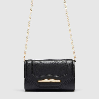 Majesty Cross Body Wallet - Black Light Gold