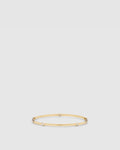 rotate sterling silver bangle - Gold