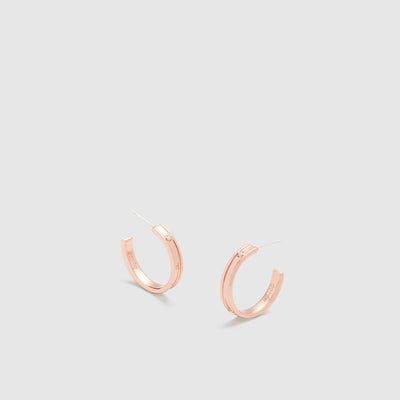 mim-mazing hoop earrings - Rose Gold