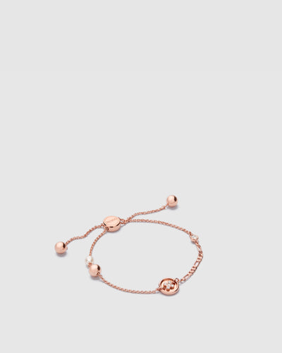 Mim-Charmed Wrist Bracelet - Rose Gold