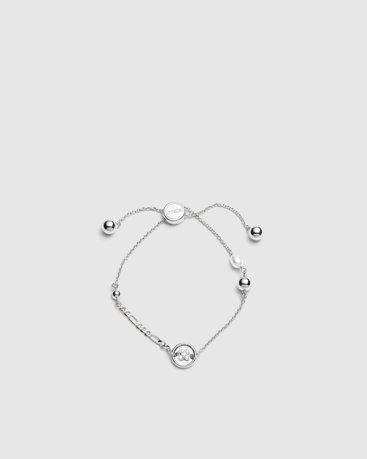 Mim-Charmed Wrist Bracelet - Silver