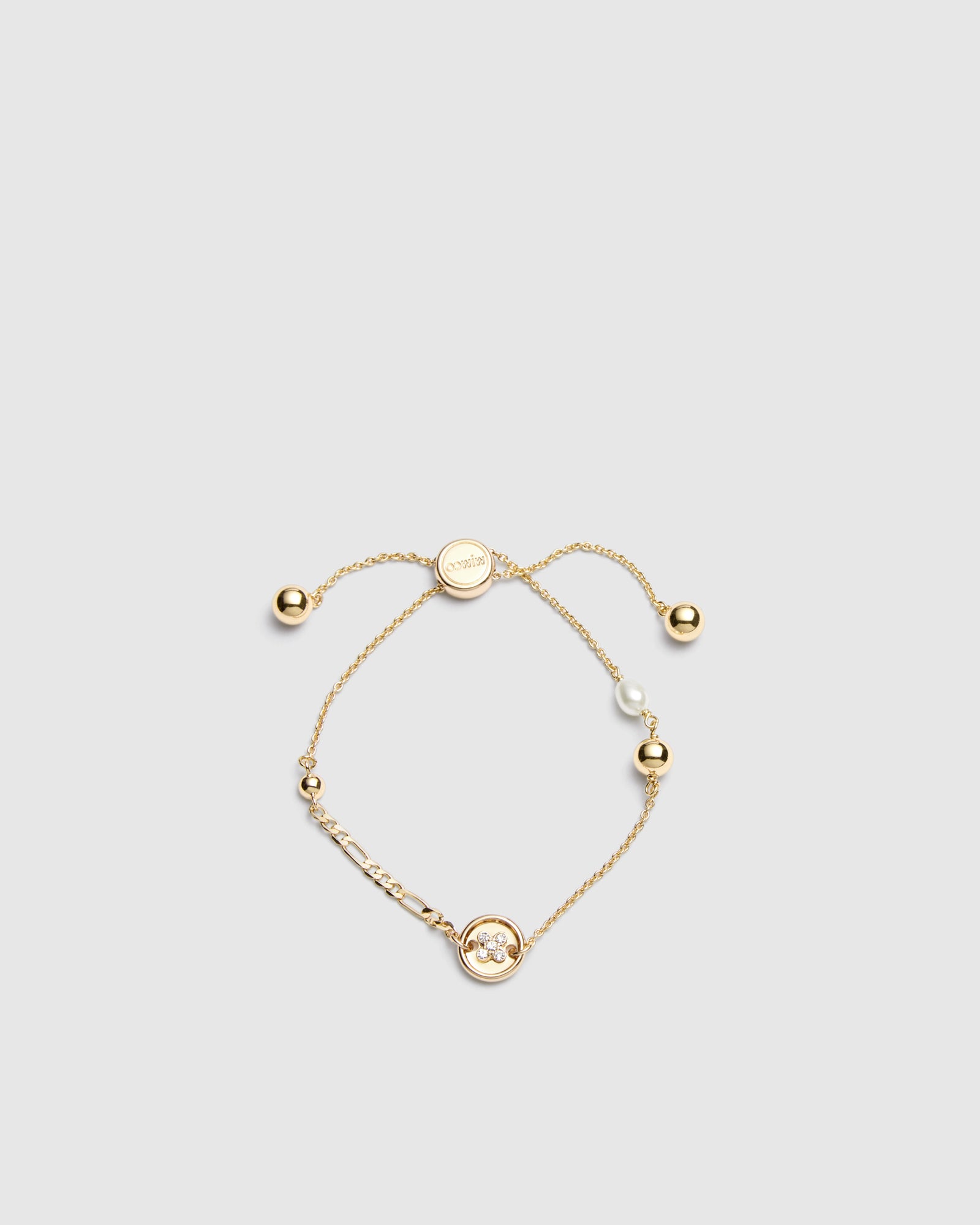 Mim-Charmed Wrist Bracelet - Gold