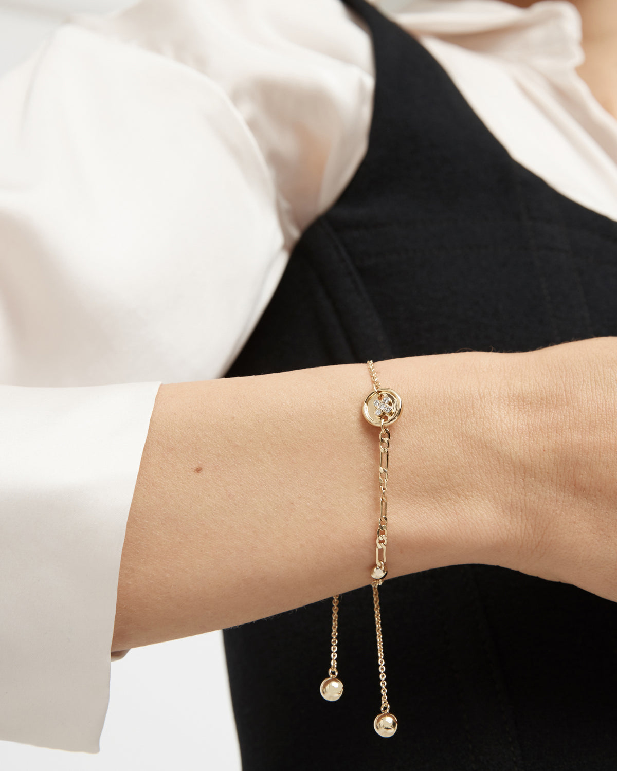 Mim-Charmed Wrist Bracelet - Gold