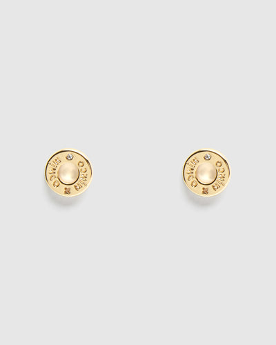 Buoy Stud Earrings - Gold