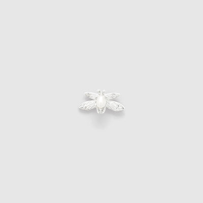 aerial stud earring - Silver