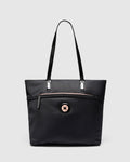 Mim-Mazing North South Tote Bag - Black Rose Gold