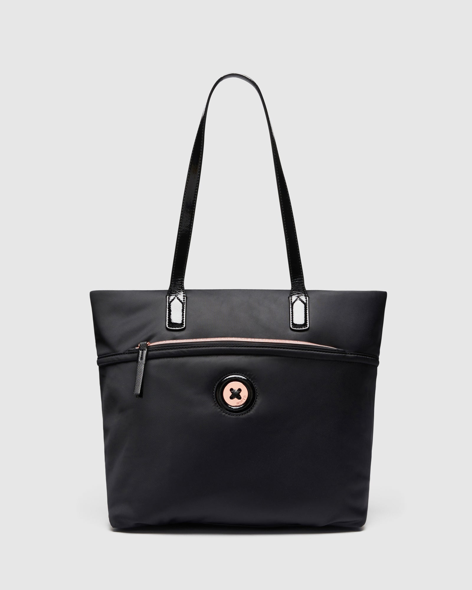 Mim-Mazing North South Tote Bag - Black Rose Gold