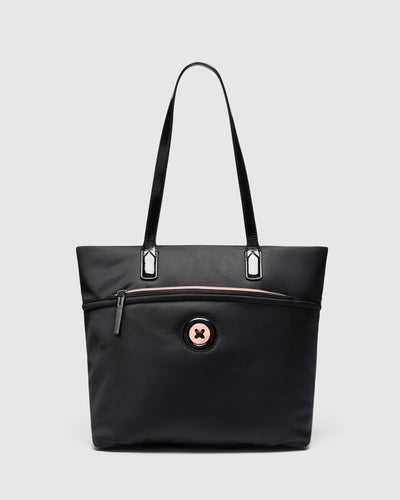 Mim-Mazing North South Tote Bag - Black Rose Gold
