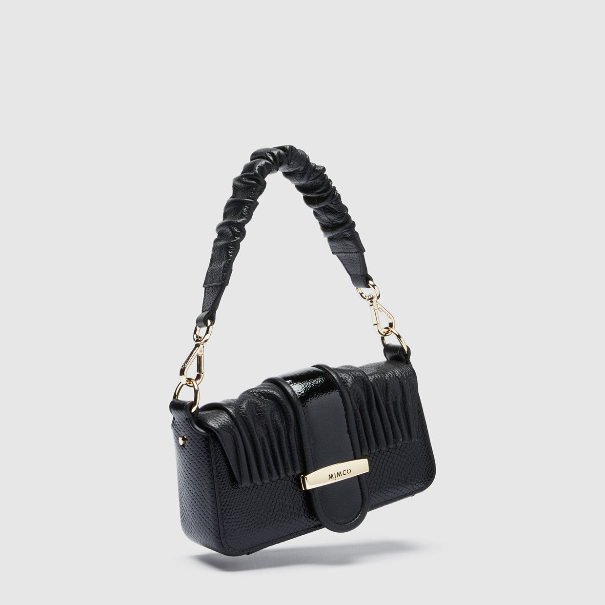 Drama Shoulder Bag - Black Light Gold