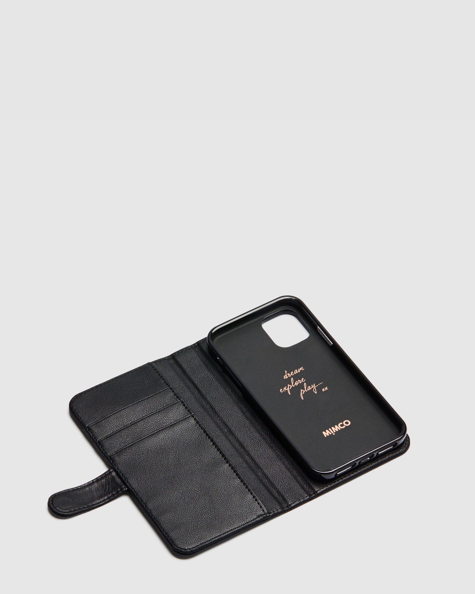 Classico Flip Case for iPhone 11 - Black Rose Gold